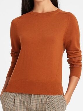 Women’s Banana Republic 100% Merino Wool Rust Sweater
